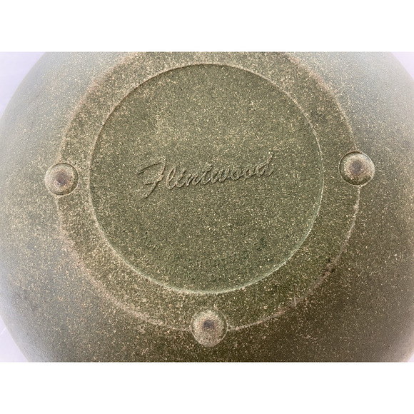 Rare Vintage Mid-Century 1950's Flintwood Melamine Green Bowl & Dish + spoon set - Picture 9 of 16